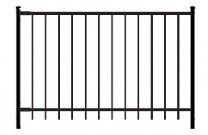 SECTION CASTEL ORNEMENTALE EN ACIER RAIL 1 1/2''